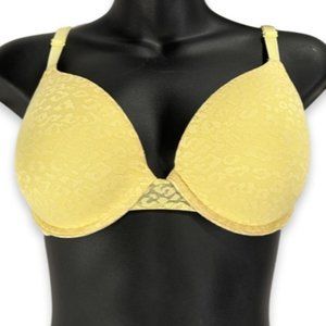 Pink by Victoria's Secret Canary Gold Padded Wire Bra 32DD